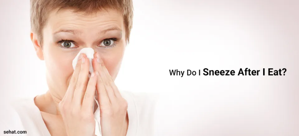I Sneeze After Eating: is It Normal?